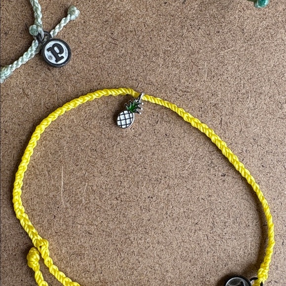 PURA VIDA Adjustable Charm Bracelets Lot of 3 Boho Style Festival Jewelry - Picture 4 of 4